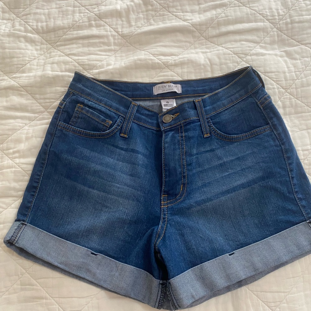 Judy Blue Blue Jean Shorts with Rolled Hems